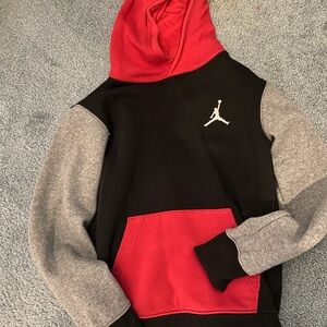 Jordan Red and Black Hoodie